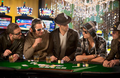 Mens Poker Night im Casino